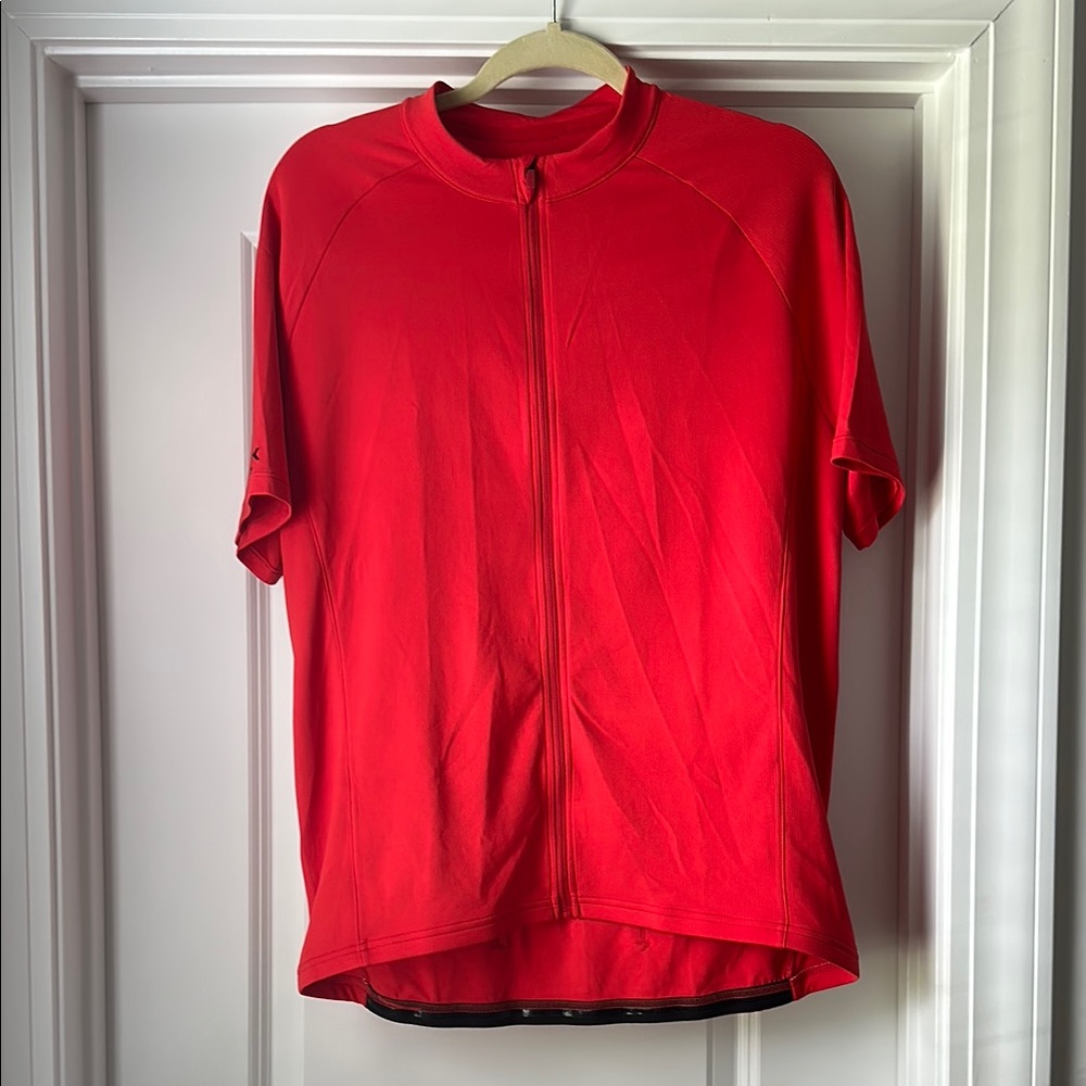 Men's Vibrant Red Cycling Jersey